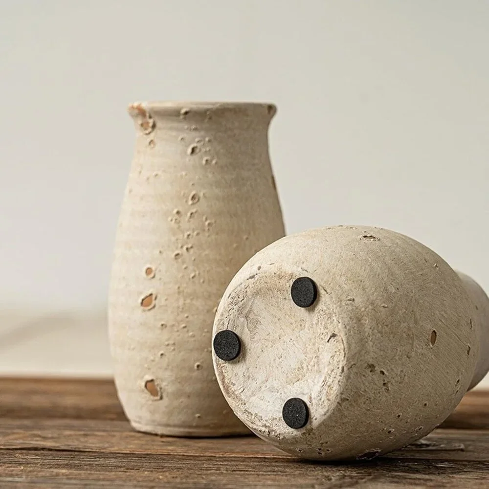 NEW  Ceramic Rustic Bud Vase, Small Vases Set for Country Home Decoration - Picture 4 of 8